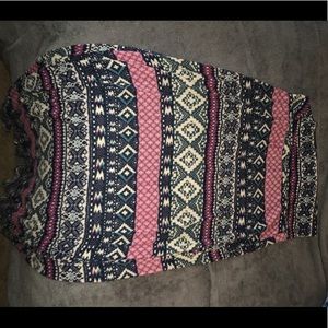 Patterned maxi skirt